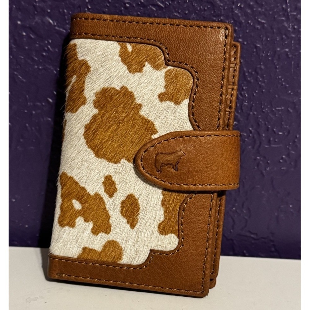 Will Leather Goods Signature Cardholder Wallet Hair On Cowhide New